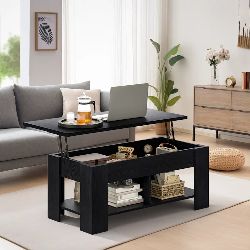 Sparta Lift Top Extendable Coffee Table with Hidden Storage - Stylish & Functional Design