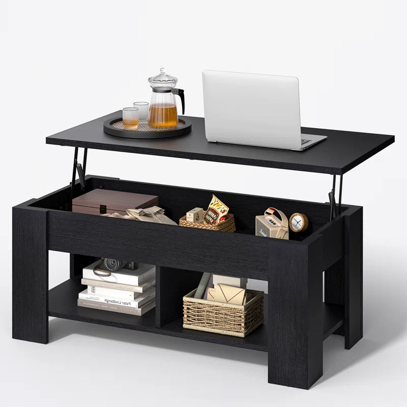 Sparta Lift Top Extendable Coffee Table with Hidden Storage - Stylish & Functional Design