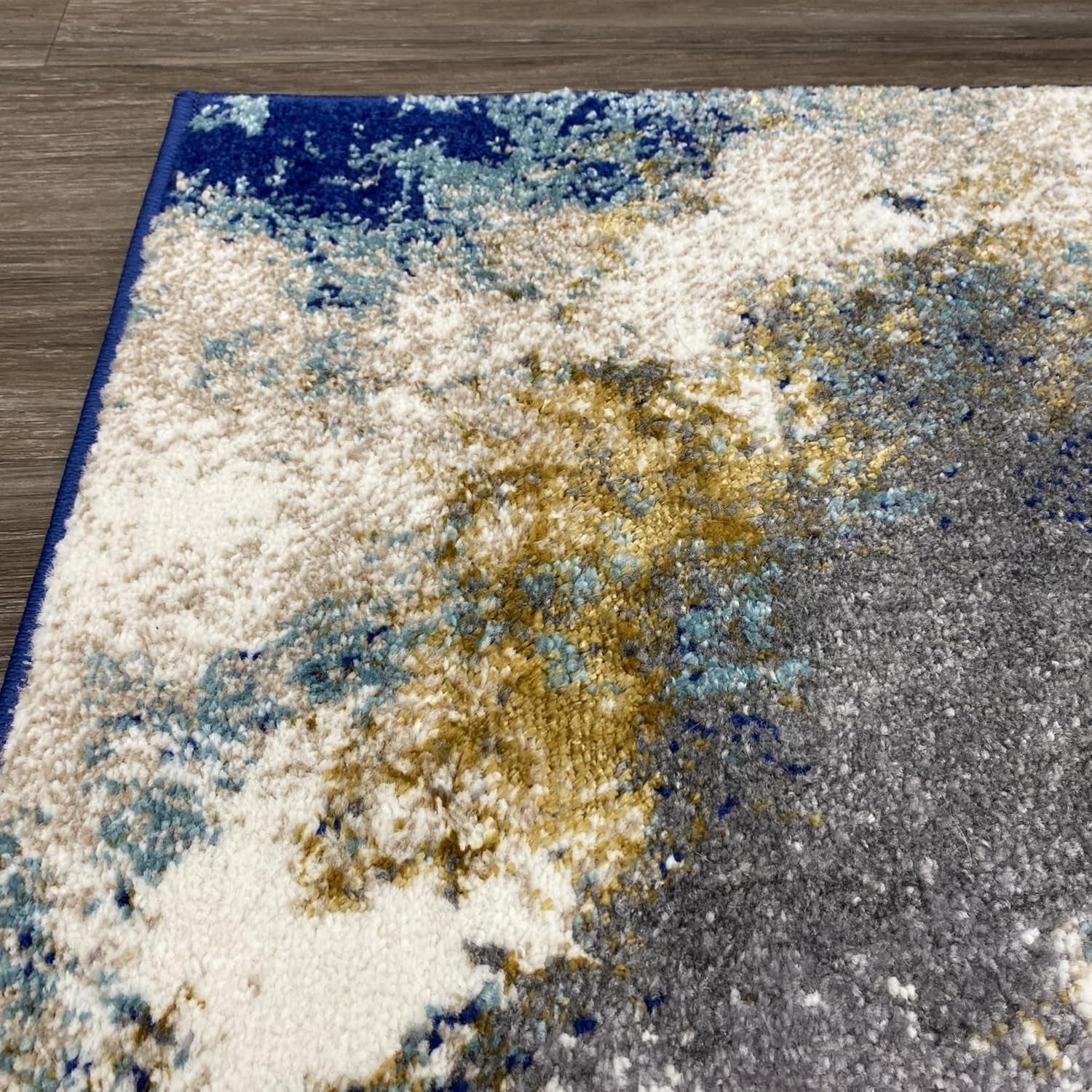 Beverly Collection 8445 Blue 2X3 Modern Area Rug